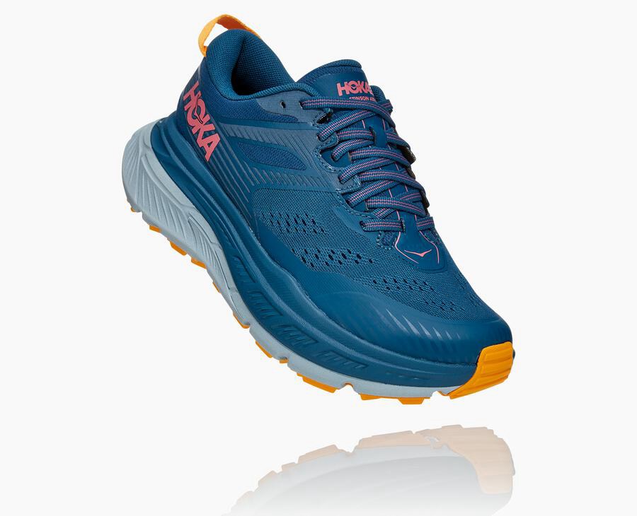 Hoka One One Stinson Atr 6 - Women's Trail Shoes - Blue - UK 290XRMVPS